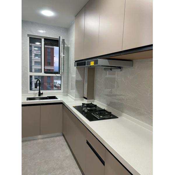 Contemporary Design Modern Kitchen Cabinet with Particle Board Carcase and Plywood Door