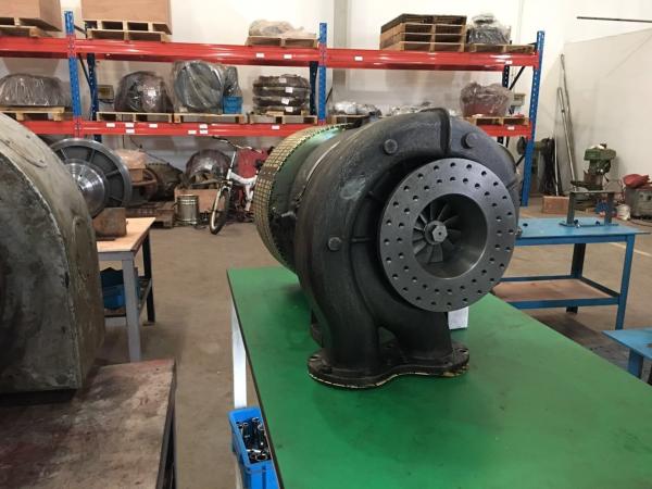 Steel Strcuture Marine Diesel Engine Turbocharger High Pressure Ratio Compact Size