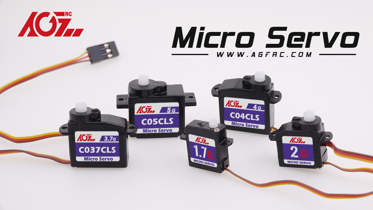 New AGFRC Factory Price 2.2g 120 Degree Plastic Gear 0.11KG 4.2V Durable Coreless Digital Mini RC Aircraft Robot Servo