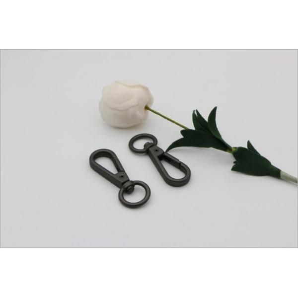 OEM bag fitting gunmetal color zinc alloy 13.3 mm hardware snap hook for straps