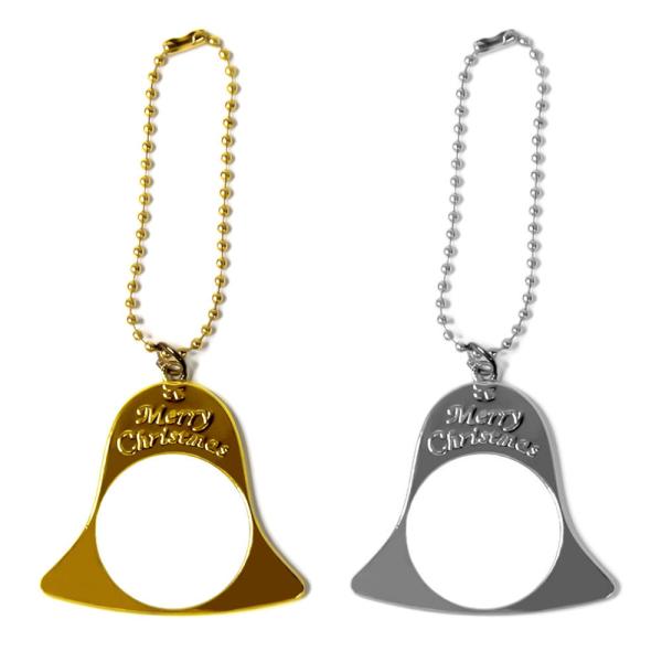 Sublimation Christmas Blanks Metal Jingle Bell Christmas Tree Hanging Ornament