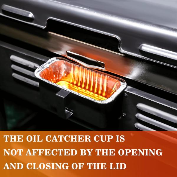 Grill Grease Collection Pan for Flat Top Grill Neatening/Storage Accessory Bundle
