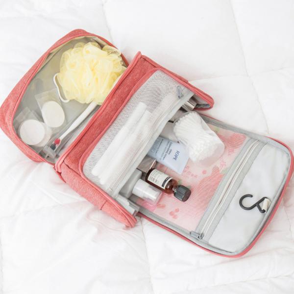 Abrasion Resistant Anti Odor Polyester Cosmetic Bag For Travel