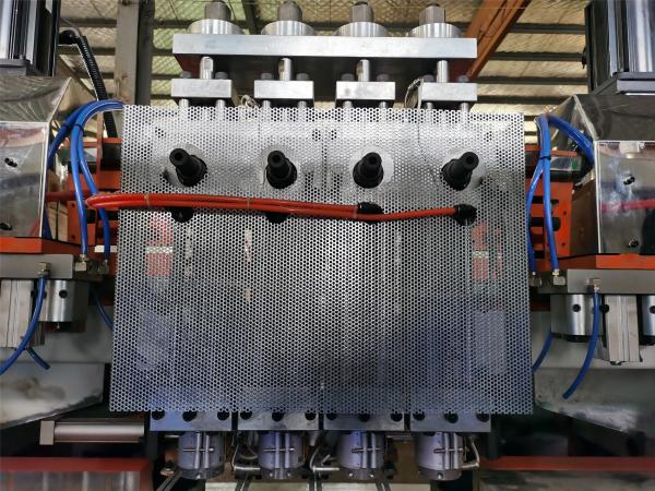 cabeças inteiramente elétricas da extrusão 8 da garrafa da bebida da máquina de molde do sopro 20l