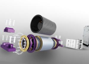 Permanent Magnet Drive Belt Conveyor Motor 90% System Efficiency 380V