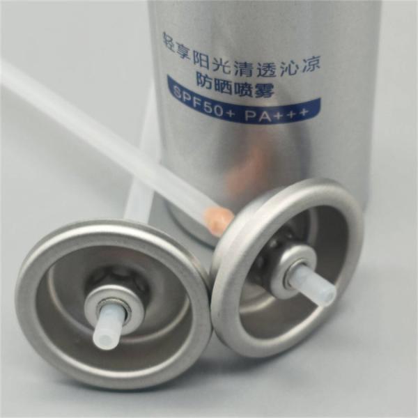 Válvula de aerosol para protector solar con actuador – Conjunto de válvula de protector solar en aerosol para envasado cosmético y de cuidado personal