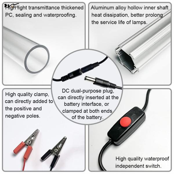 16W LED Submersible Fish Finder Light DC 12-48V Underwater Fishing Light for Night Ice Fishing