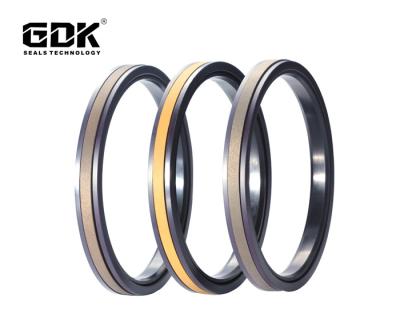 Cor do bronze do selo de embalagem PTFE+NBR+NY de SPGW-Pistion para o selo do cilindro hidráulico da máquina da máquina escavadora