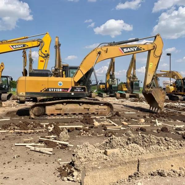 22 Ton Used Hydraulic Crawler Excavator SANY 215H Pro Secondhand Construction Machinery