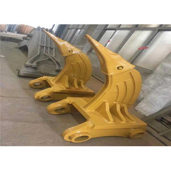 Heavy Duty Excavator Root Ripper Flat Bottom Shape 110mm High Stength Teeth