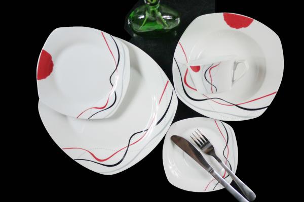 china cheap price 20pcs decal porcelain dinnerware set from GUANGXI manufacturer &factory