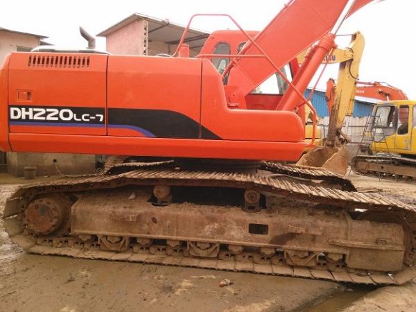 Used DOOSAN DH220LC-7 Excavator Original Made in South Korea