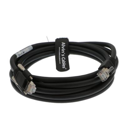Cabografe o manual do transportador RJ45 horizontal do fechamento do parafuso de GigE Cat6 S STP para câmeras de Basler 3 5 10m