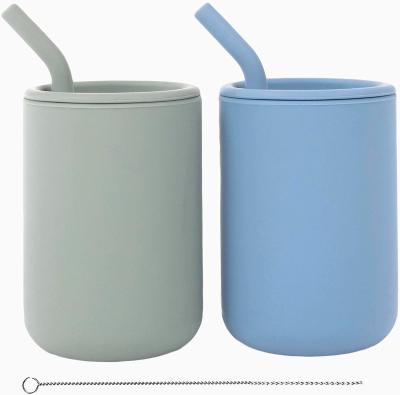 Durable BPA Free Silicone Sippy Cup , Leakproof Silicone Training Cups