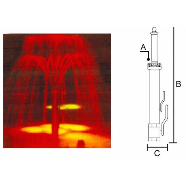 Stainless Steel Cherry Blossom Mushroom Fountain Nozzle Water Fountain Spray Heads