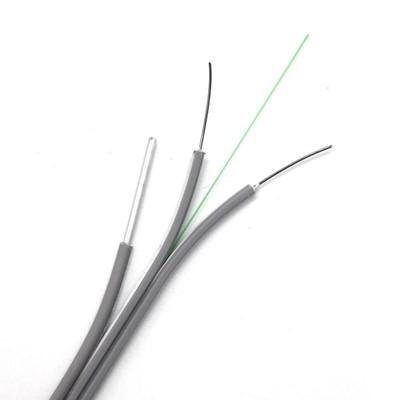 Cable de fibra óptica de bajada FTTH GJXH GJXFH 2 núcleos G657A, cubierta LSZH