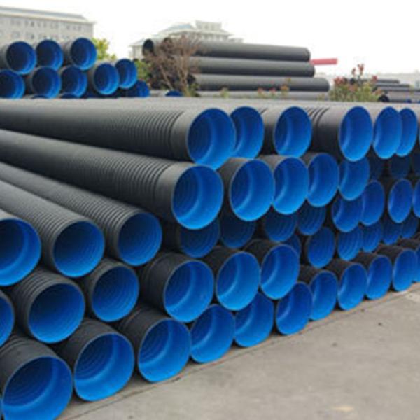 8 Inch 14 inch Corrugated Drain Pipe Black HDPE Polyethylene Custom for Water