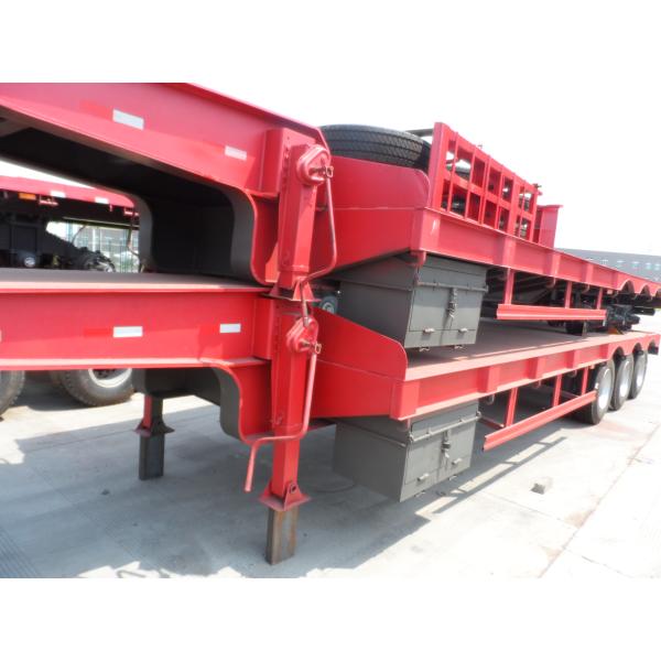 CCC оборудование Tri цапфы тележки перехода трейлера кровати трейлеров 60t Semi низкого тяжелое