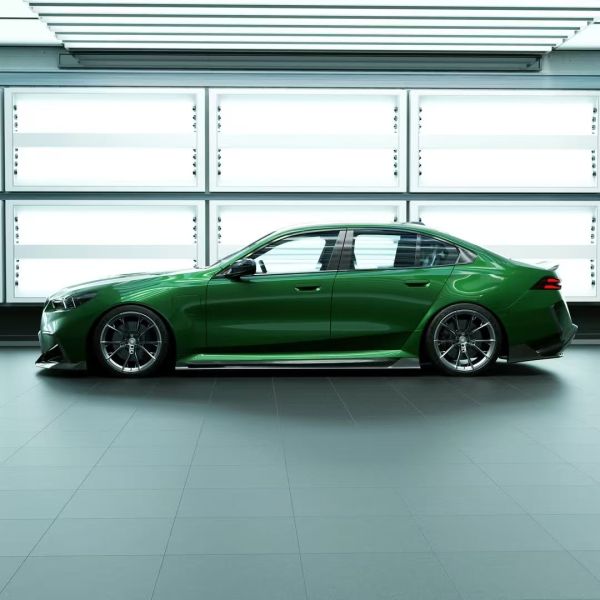 For BMW M5 G90 Carbon Fiber Body Kit M5 G90 RZ-style Carbon Fiber Front Lip Diffuser Spoiler