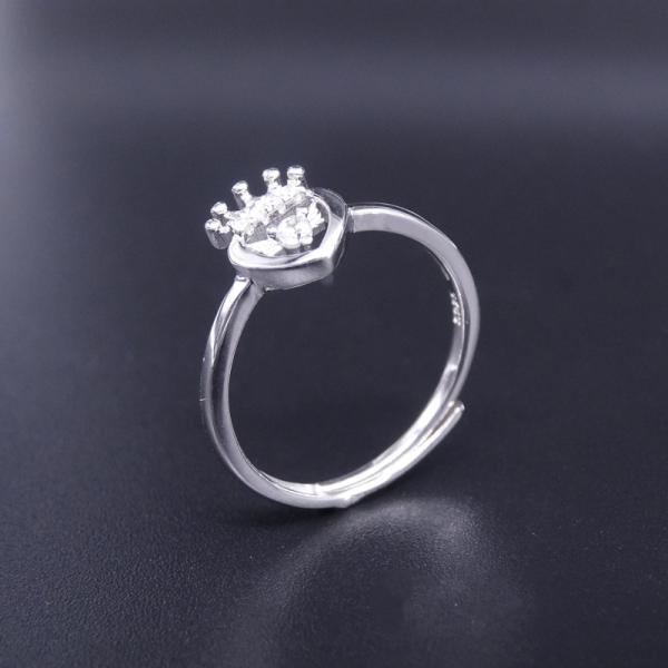 Кольцо жемчуга 2 полуокружностей серебряное/кольцо жемчуга чистых ювелирных изделий страза белое