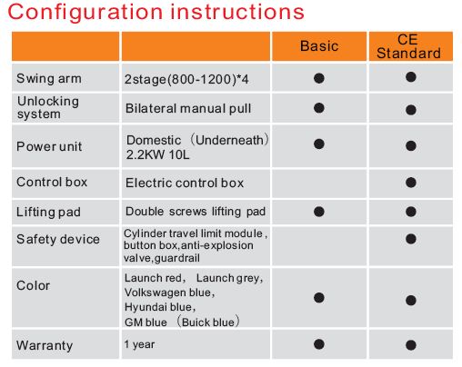 4T Two Posts Clear Floor Car Lift TLT240SC