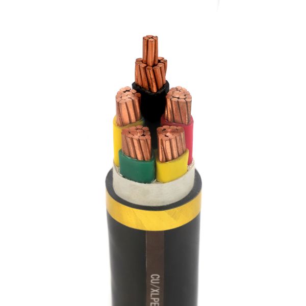 4 Core Armoured Electrical Cable Low Voltage 0.6 /1KV 4Cx120mm Double Steel Tape