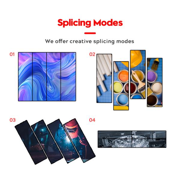 3 в 1 SMD2121 Tube Chip Color LED Poster Screen с полноэкранным дисплеем и Wifi Control 65 дюймов