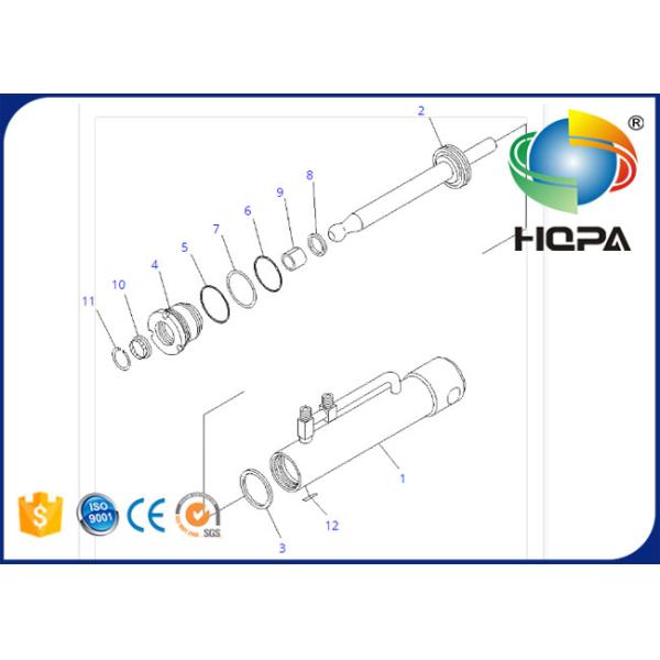 707-98-11290 7079811290 Pin Puller Cylinder Seal Kit para KOMATSU D155A-5