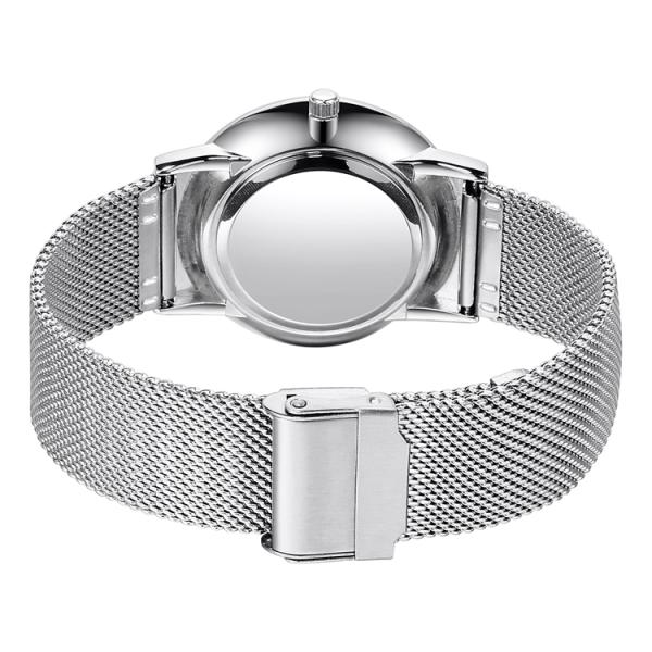 Ясный роскошный изготовленный на заказ логотип наблюдает запястье людей, водоустойчивый человека дозора ремня сетки