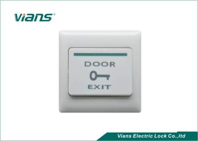 Botão plástico à prova de intempéries da saída da porta, interruptor branco da liberação da porta para escritórios