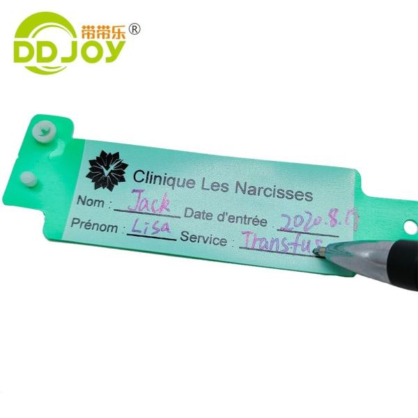 170*18mm Child Size PVC ID Bracelet Custom Disposable Soft Plastic Hospital Wristband