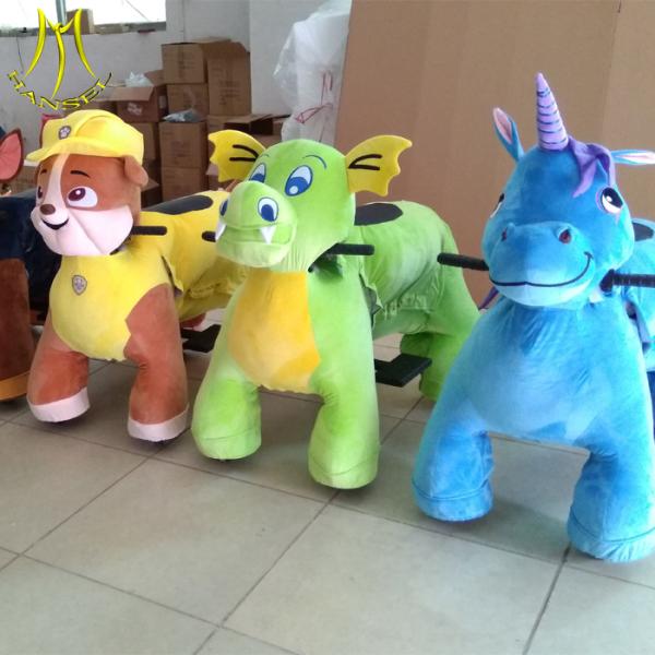 Hansel  adult ride on toys stuffed animals on wheels animal dog scooter for shopping mall