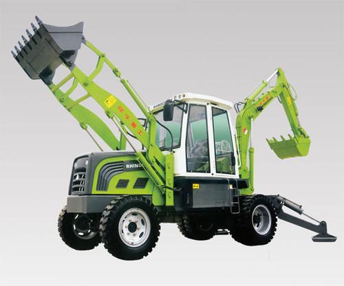 0.3cbm Bucet Wheel Excavator , Case Mini Excavator Green Imported Motor