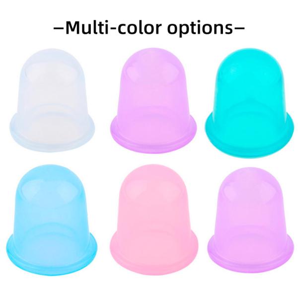 Ясный придавать форму чашки всасывания вакуума массажа 4pcs силикона