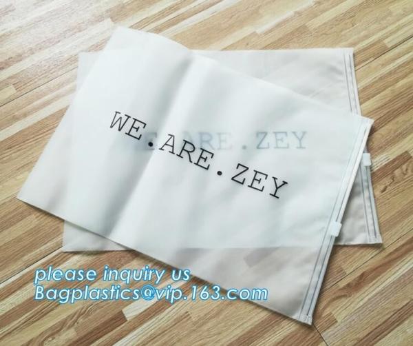 Custom Print Soft Matte CPE Swimwear Clothes Package Slider Zipper Wet Bag,Eco-friendly Transparent swimwear packaging e