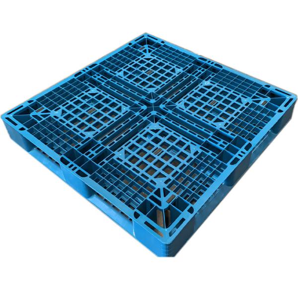 Pálete plástica do preto do Euro para páletes reusáveis dos PP do HDPE do armazém