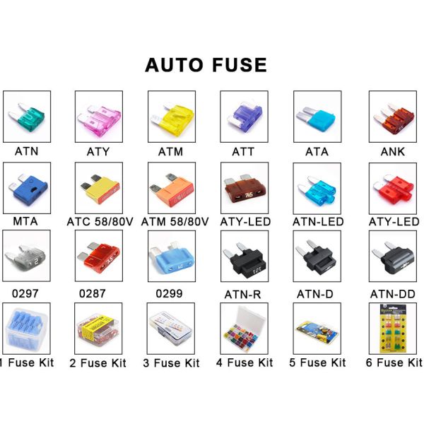 ATT 32V DC 30 Amp Low Profile Micro Mini Blade Fuse Plug In PC PA Material