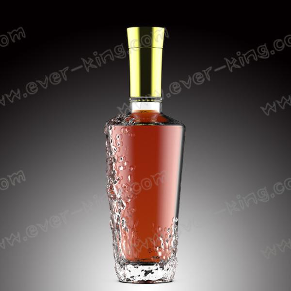 Vis de GV scellant 750ML Flint Glass Empty Whiskey Bottles