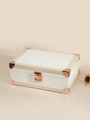 Luxury Jewelry Display Box With Mirror , Multifunction Jewelry Box For Women