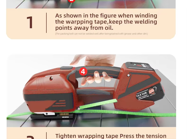 13-19mm Hand Held Electric Strapping Machine Plastic Pet Pp Belt Strapping manual Tool