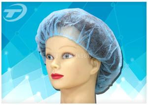Chapeaux chirurgicaux jetables de polypropylène avec l'élastique 18" 21" 24"