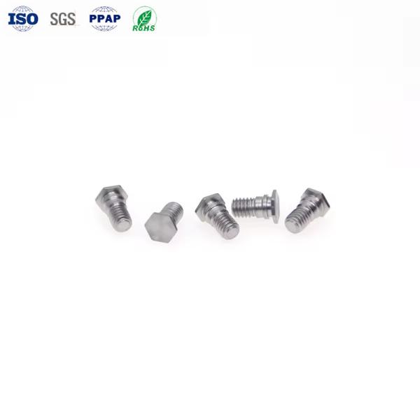 Stainless steel / zinc plated pressure riveting self clinch stud screws FHS M2.5 M3 M4 M5 M6 M8 M10 self clinching