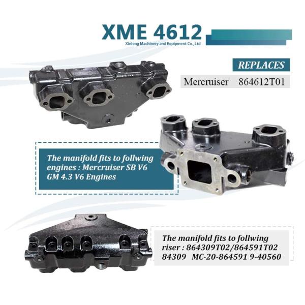 Resin Casting Marine Exhaust Manifolds for MerCruiser V6 Engines Dry Joint Risers