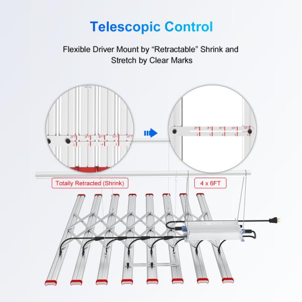 УФ+ИР Дополнительный Внутренний Светодиодный Растущий Свет 800 Вт Снижение на борту