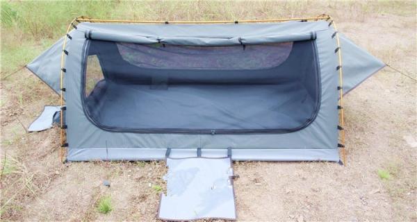 4WD Swag 1 Person Canvas Tent Fire Prevention Fabric Material For Outdoor Entertainment
