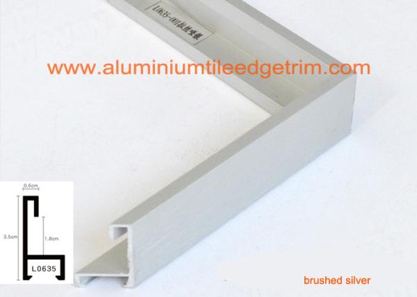 Decorative Aluminium Picture Frame Mouldings Extrusions , Aluminium Picture Frame Profiles