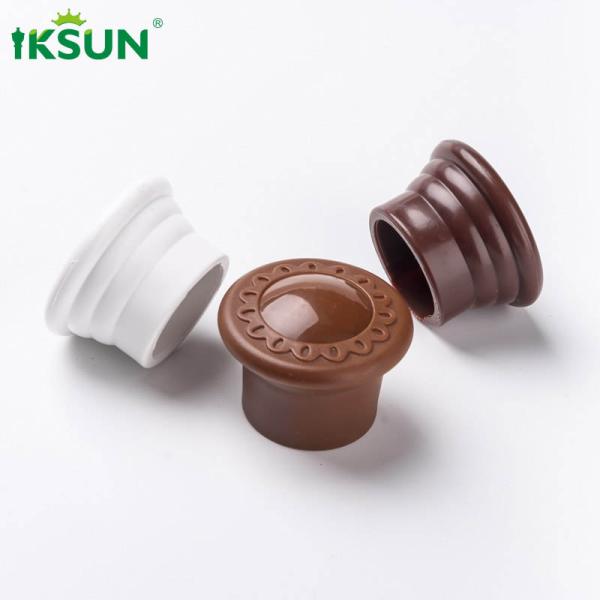 Aluminium 6063 T5 Decorative Double Curtain Rods For Decoration