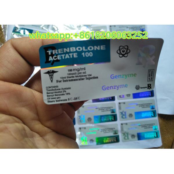 La fiole de l'enlèvement de matière de laser 10ml marque l'effet brillant d'hologramme de conception bleue de petite taille