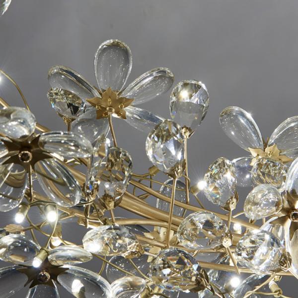 Crystal Chandelier LED Home Decor Lamp Round Flower Creative Design tree branch chandelier(WH-CY-232)