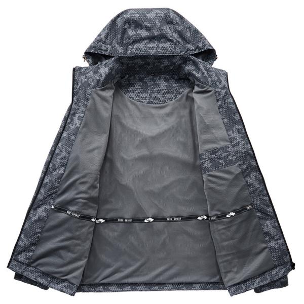 Os homens camuflam o revestimento tático do inverno do poliéster impermeável exterior do revestimento da jaqueta